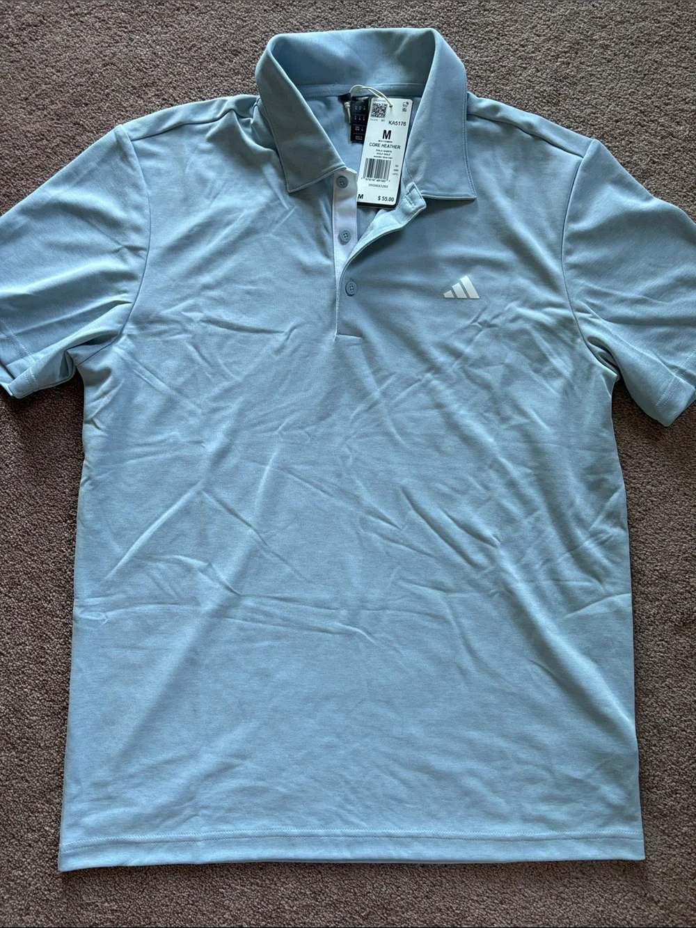 Adidas Men's set of 2 Golf Polo Shirts medium NWT